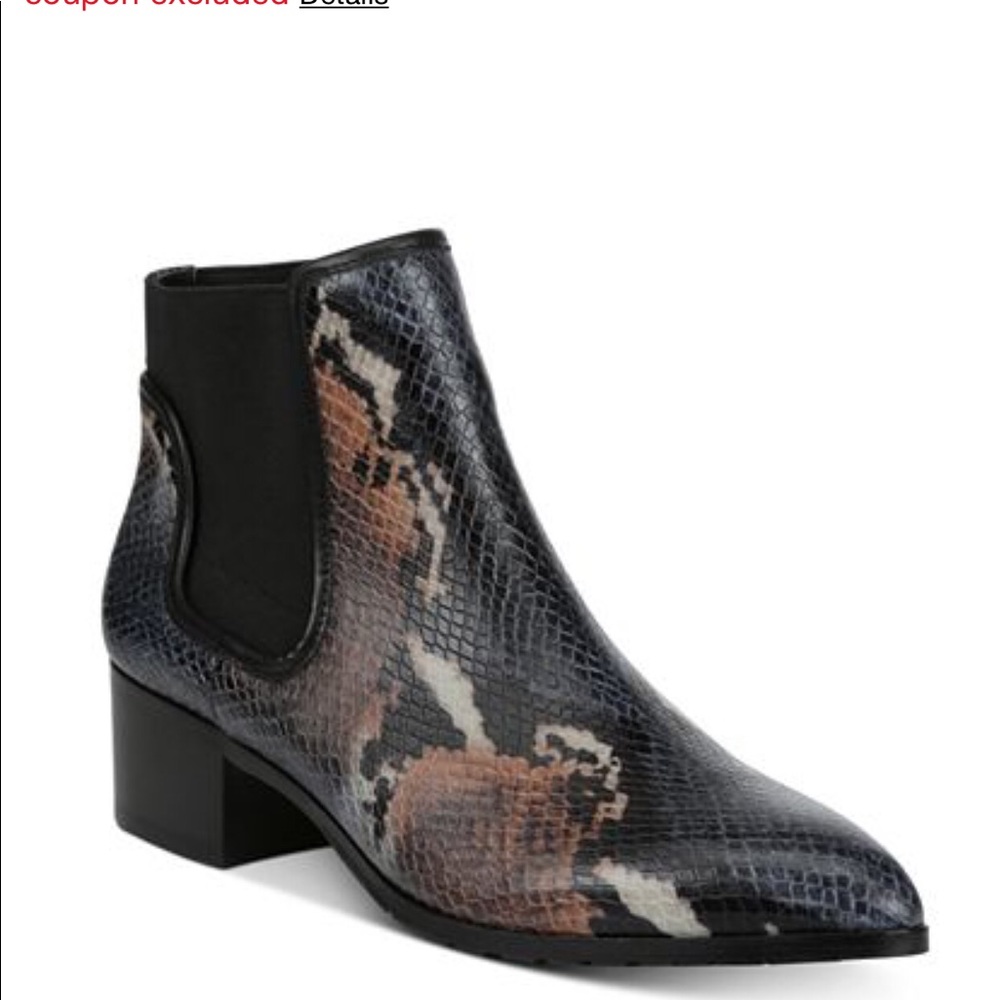 Donald Pliner leather multi color boots